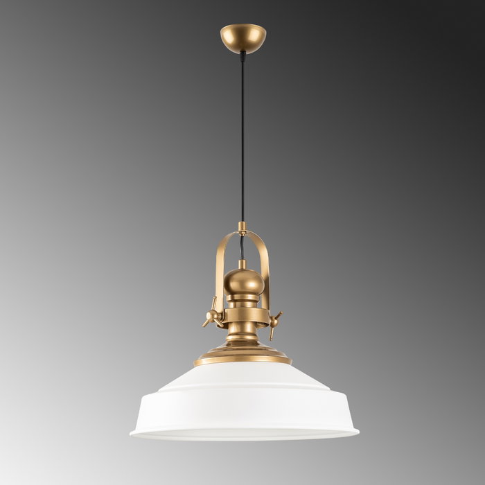 Opviq Lámpara de araña de metal blanca con altura ajustable Opviq Lámpara de araña de metal blanca con altura ajustable